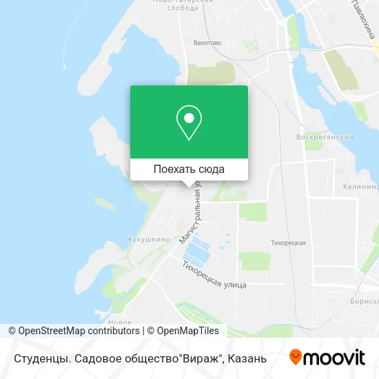 Карта Студенцы.  Садовое общество"Вираж"