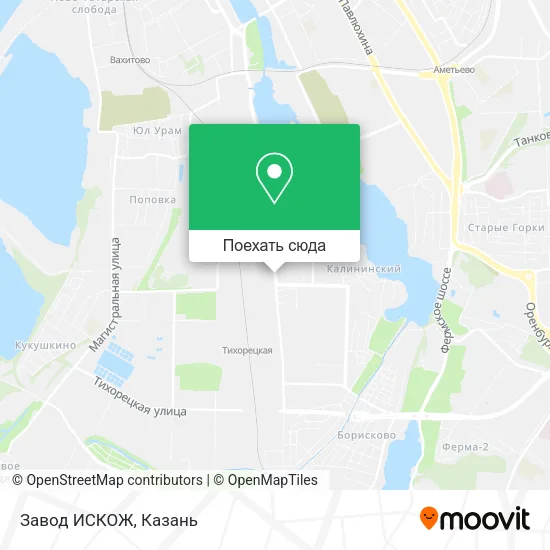 Карта Завод ИСКОЖ