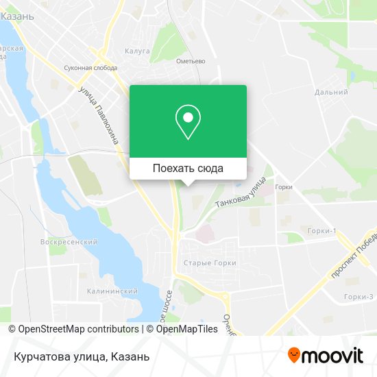 Карта Курчатова улица
