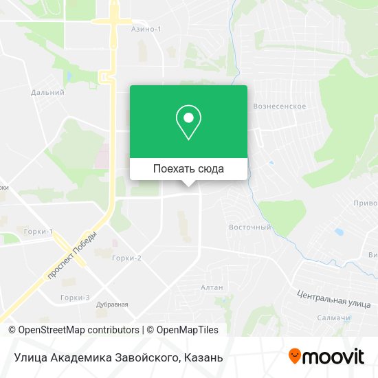 Карта Улица Академика Завойского