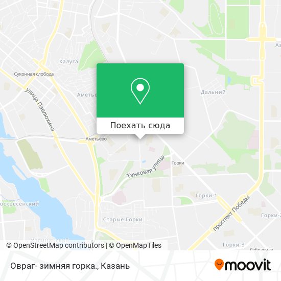 Карта Овраг- зимняя горка.