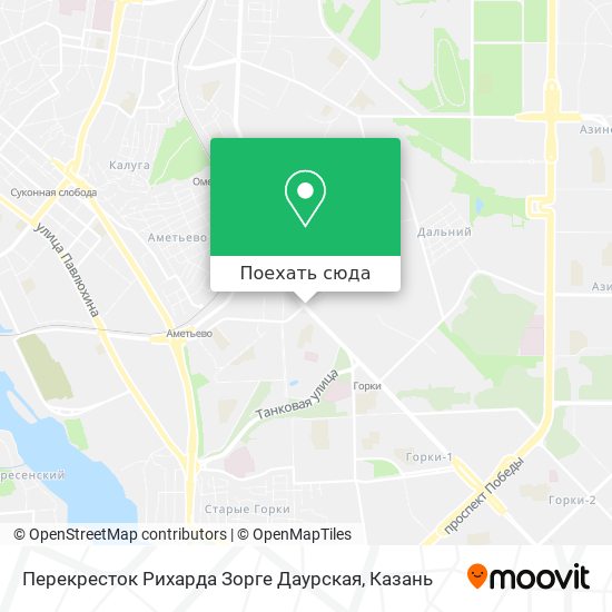 Карта Перекресток Рихарда Зорге Даурская