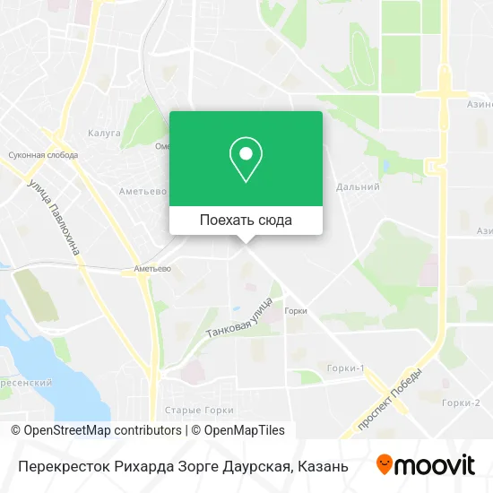 Карта Перекресток Рихарда Зорге Даурская