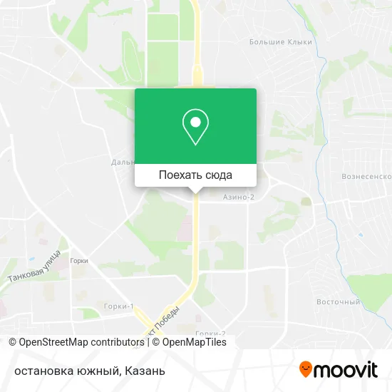 Карта остановка южный