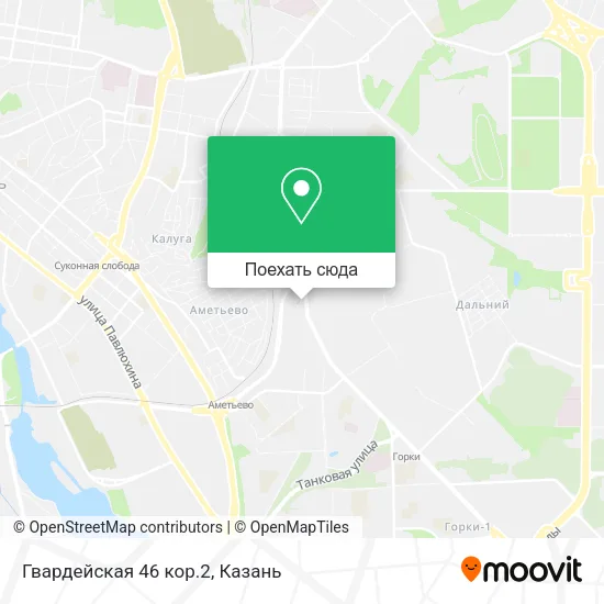 Карта Гвардейская 46 кор.2