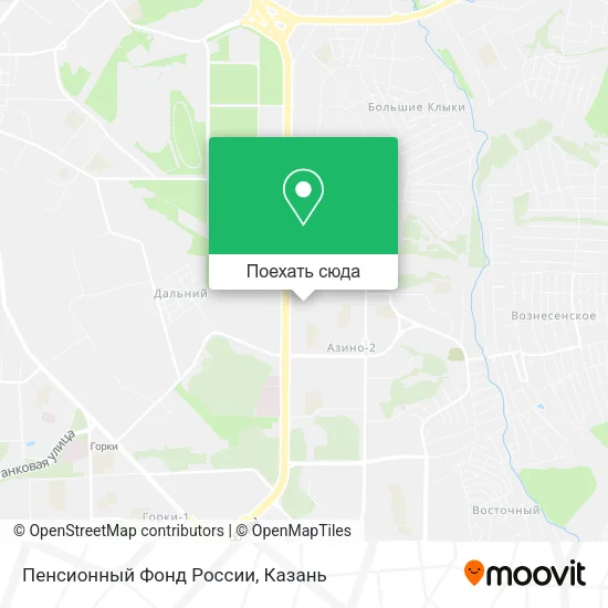 Карта Пенсионный Фонд России
