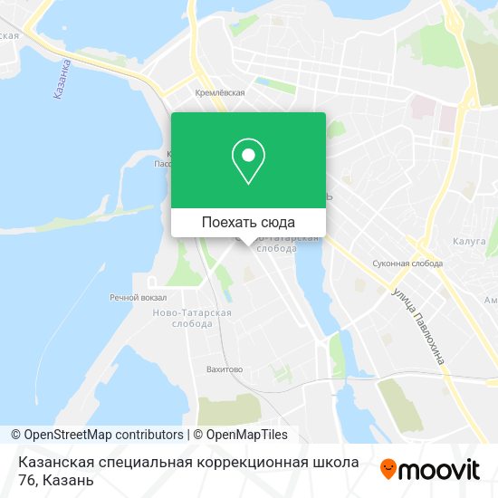 Карта Казанская специальная коррекционная школа 76