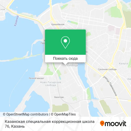 Карта Казанская специальная коррекционная школа 76