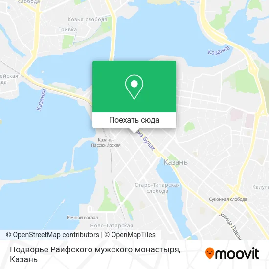 Карта Подворье Раифского мужского монастыря