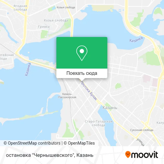 Карта остановка "Чернышевского"