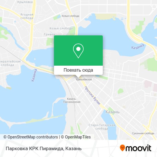 Карта Парковка КРК Пирамида