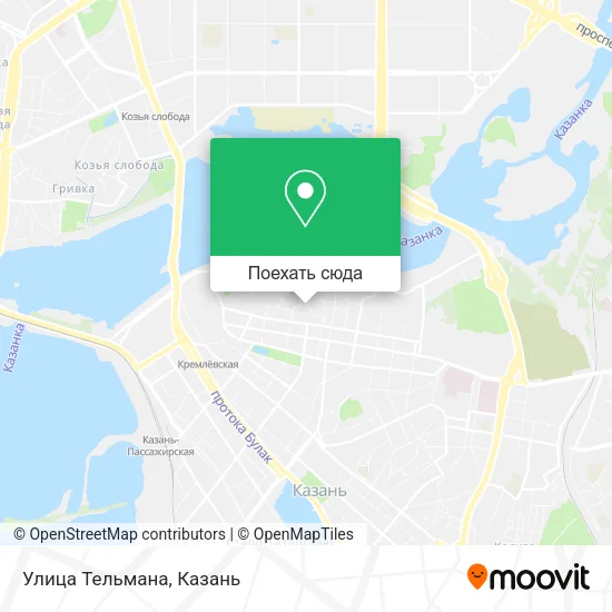 Карта Улица Тельмана