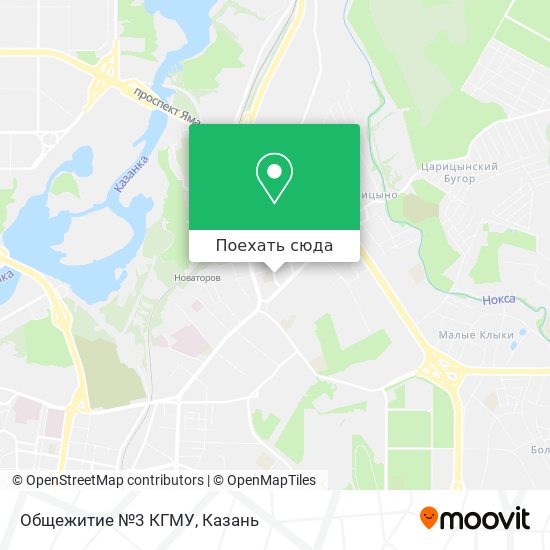 Карта Общежитие №3 КГМУ