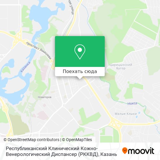 Карта Республиканский Клинический Кожно-Венерологический Диспансер (РККВД)