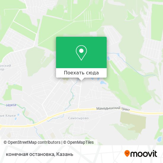 Карта конечная остановка
