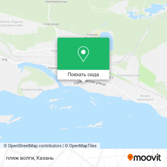 Карта пляж волги