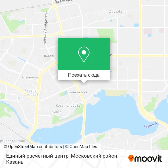 Карта Единый расчетный центр, Московский район
