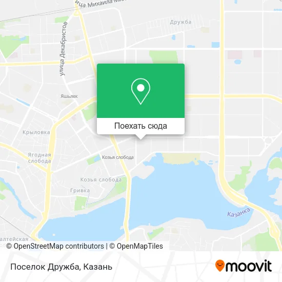 Карта Поселок Дружба