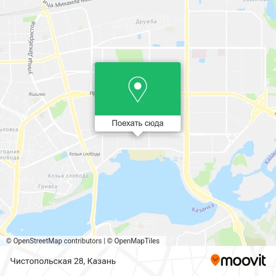 Карта Чистопольская 28