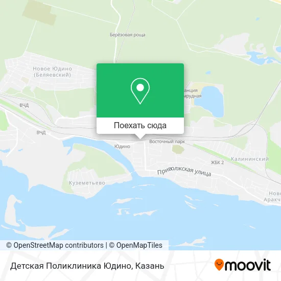 Карта Детская Поликлиника Юдино