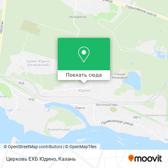 Карта Церковь ЕХБ Юдино