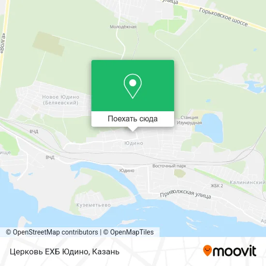 Карта Церковь ЕХБ Юдино