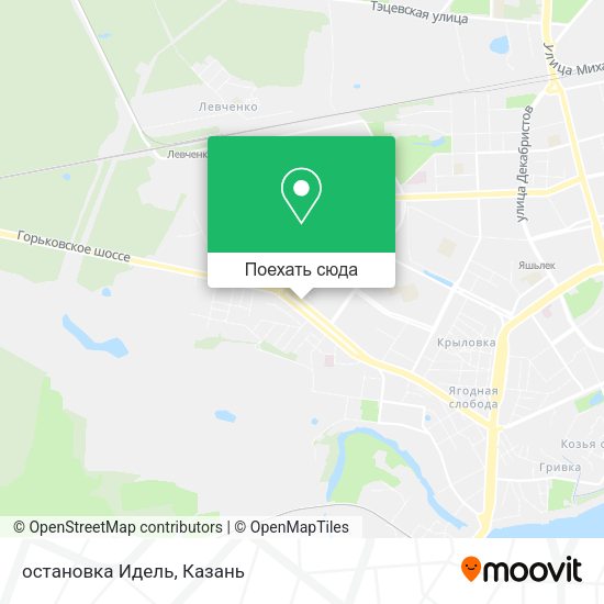 Карта остановка Идель
