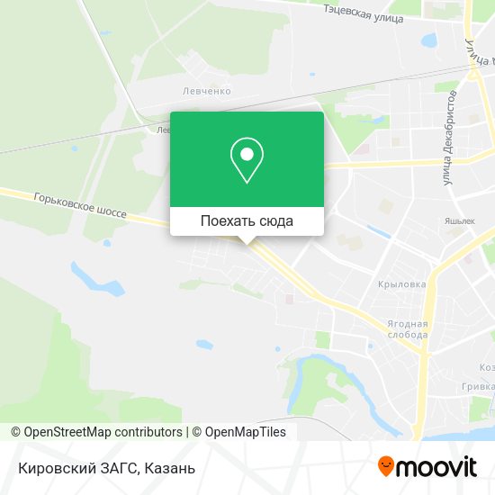 Карта Кировский ЗАГС