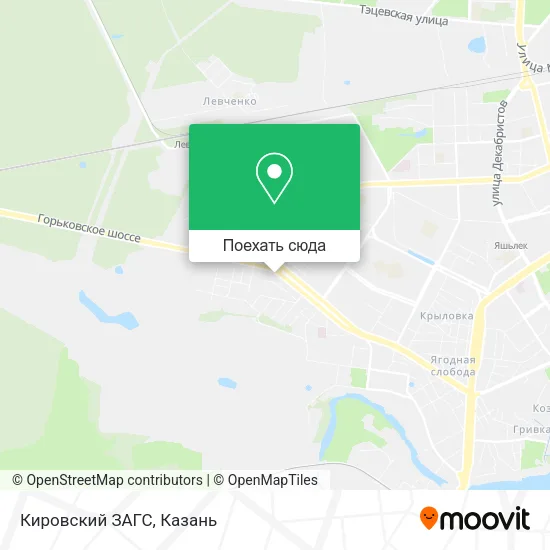 Карта Кировский ЗАГС