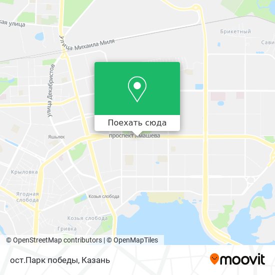 Карта ост.Парк победы