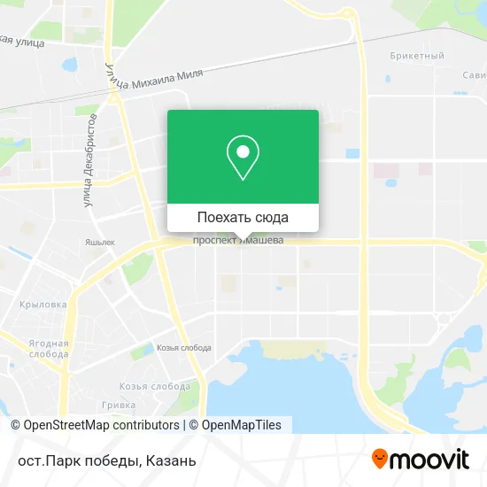 Карта ост.Парк победы