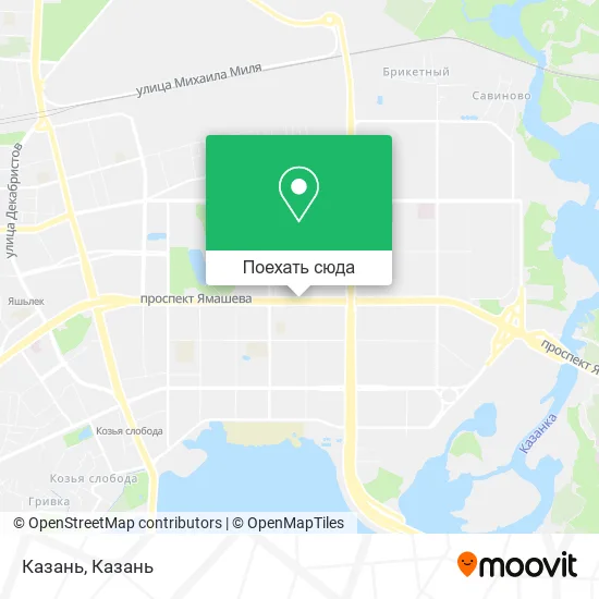 Карта Казань