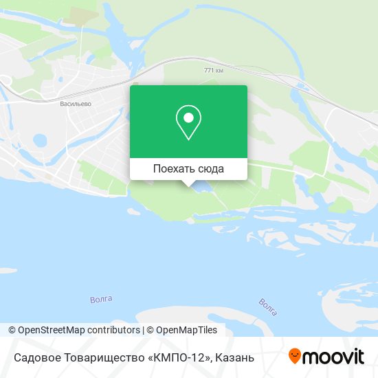 Карта Садовое Товарищество «КМПО-12»