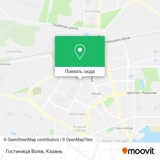 Карта Гостиница Вояж
