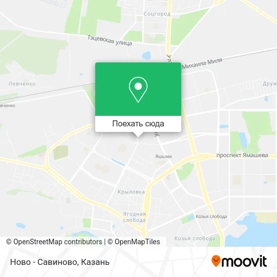 Карта Ново - Савиново