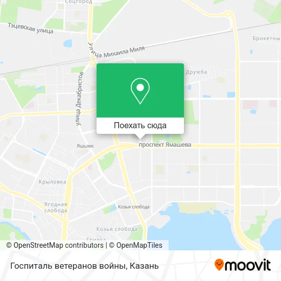Карта Госпиталь ветеранов войны