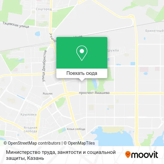 Карта Министерство труда, занятости и социальной защиты