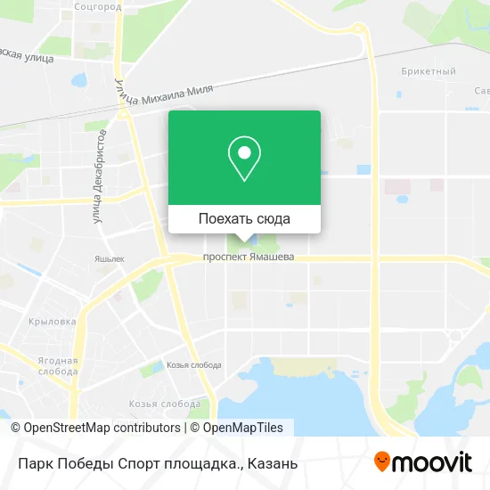 Карта Парк Победы Спорт площадка.