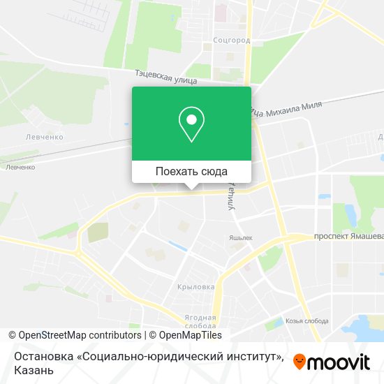 Карта Остановка «Социально-юридический институт»