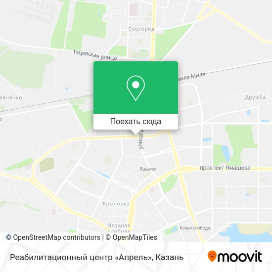 Карта Реабилитационный центр «Апрель»