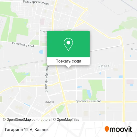 Карта Гагарина 12 А