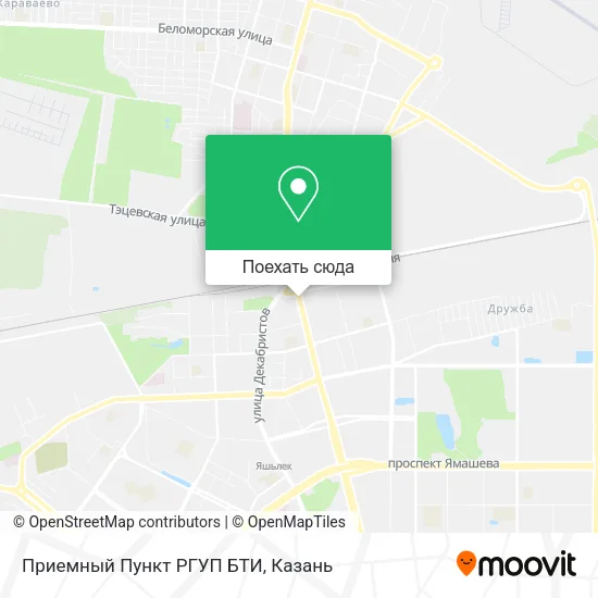 Карта Приемный Пункт РГУП БТИ
