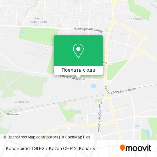 Карта Казанская ТЭЦ-2 / Kazan CHP 2