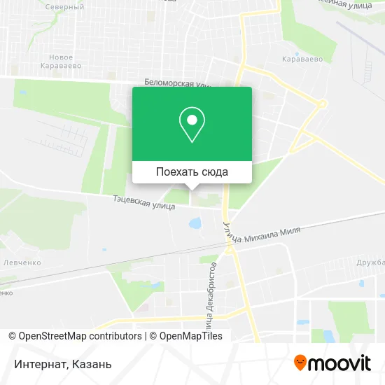 Карта Интернат