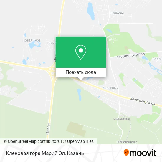 Карта Кленовая гора Марий Эл