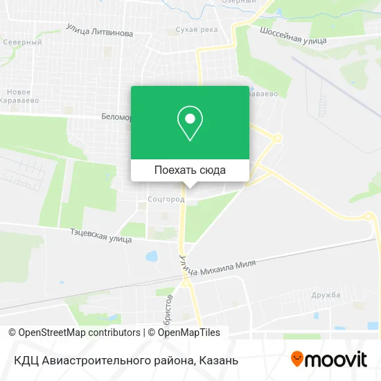 Карта КДЦ Авиастроительного района
