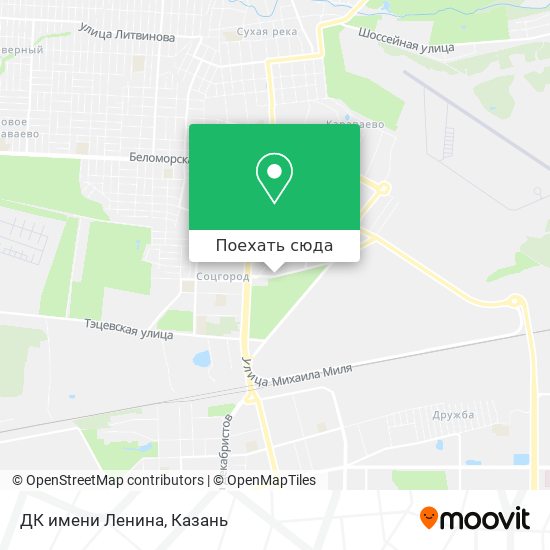 Карта ДК имени Ленина