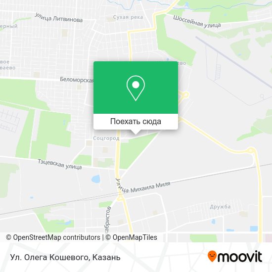 Карта Ул. Олега Кошевого