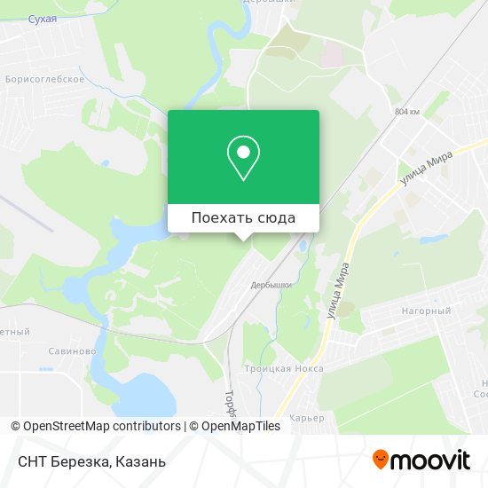 Карта СНТ Березка