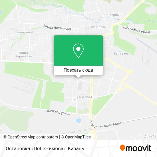 Карта Остановка «Побежимова»